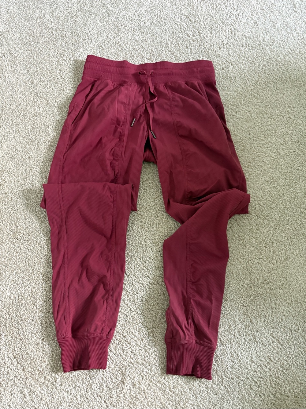 Lululemon Dance Studio Burgundy Jogger Pants